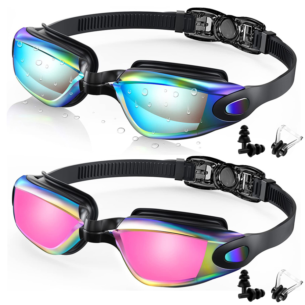 Swim Goggles Anti Fog Uv - 2 Pack Swimming Goggles Anti-Fog UV