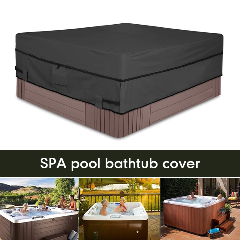 Pool Cover Waterproof - Square Spa Hot Tub Dust Cover