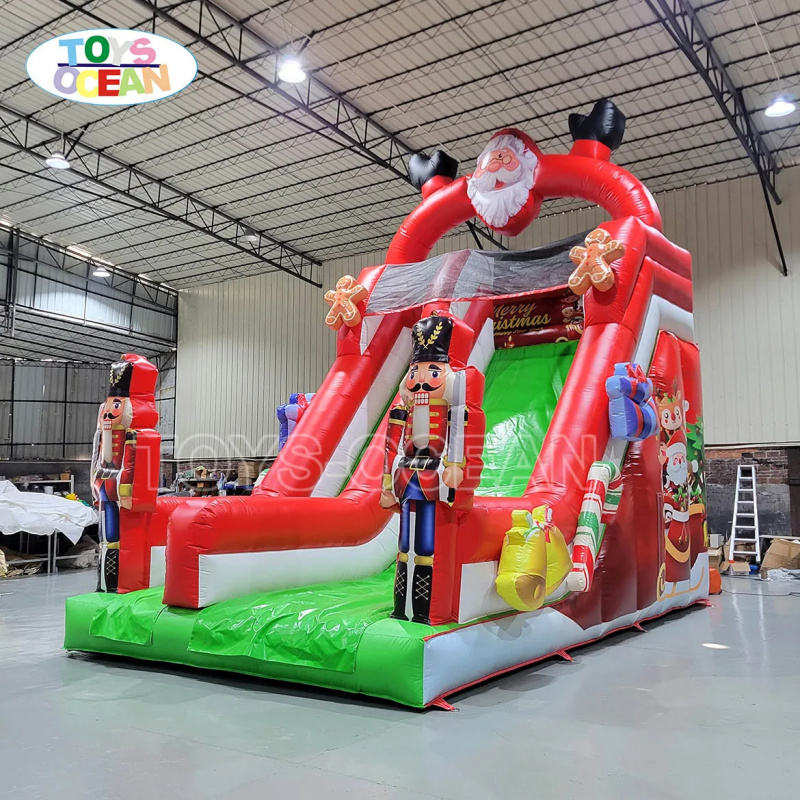 Water Slide Inflatable - Customized Outdoor Christmas Inflatable Slide, Suitable