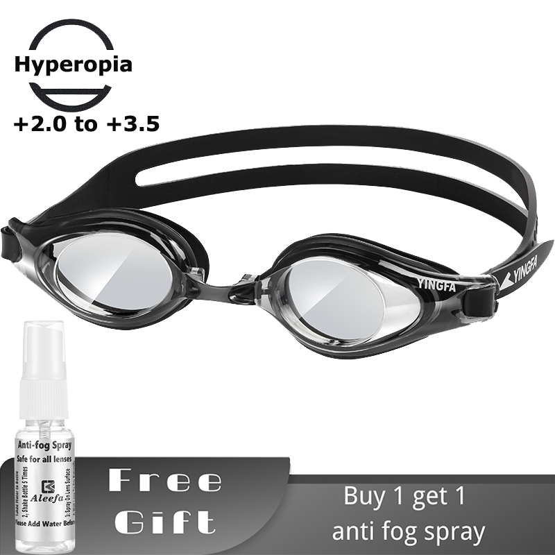 Swim Goggles Anti Fog Uv - Presbyopia Swimming Goggles for Adults –