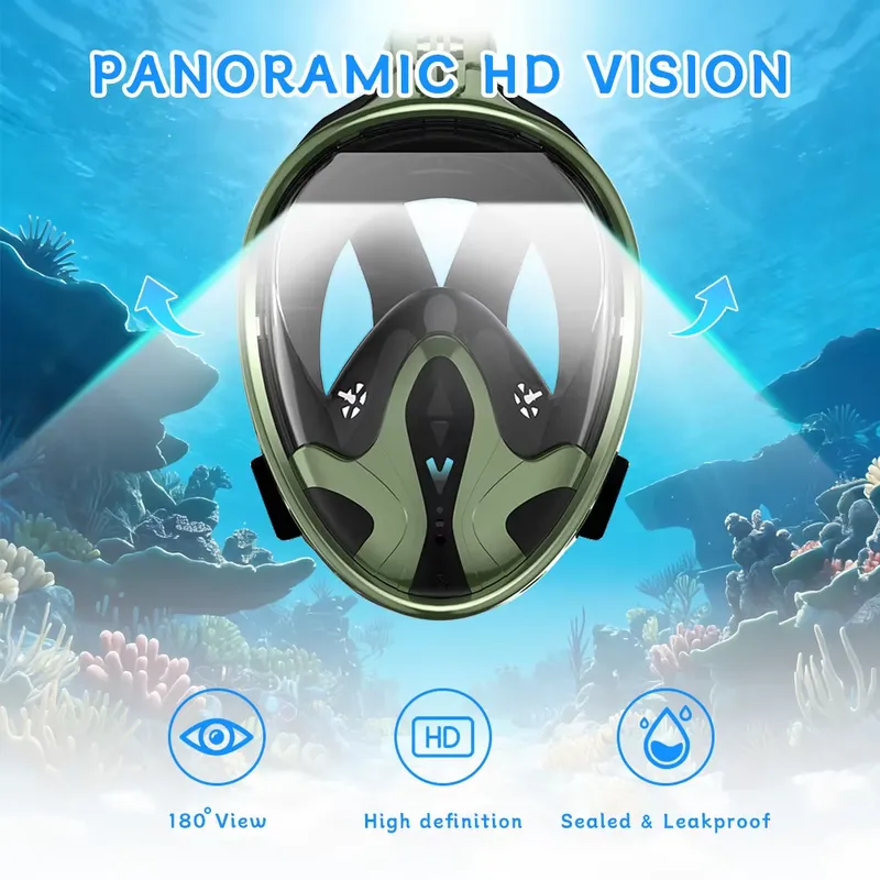 Adult Full Face Snorkel Mask 1 - Snorkel Mask Full Face recension och pris