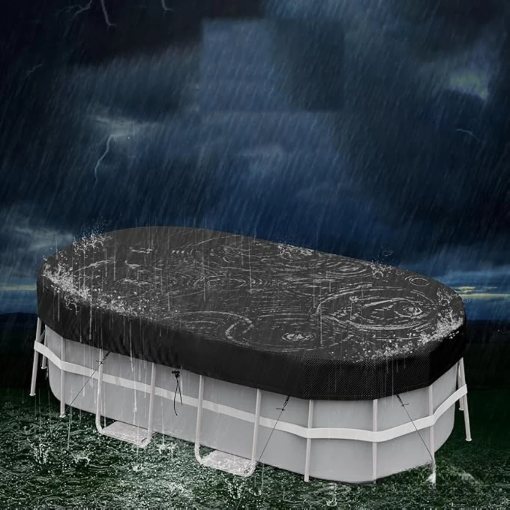 Solar Oval Pool Cover Rectangu - Pool Cover Waterproof recension och pris