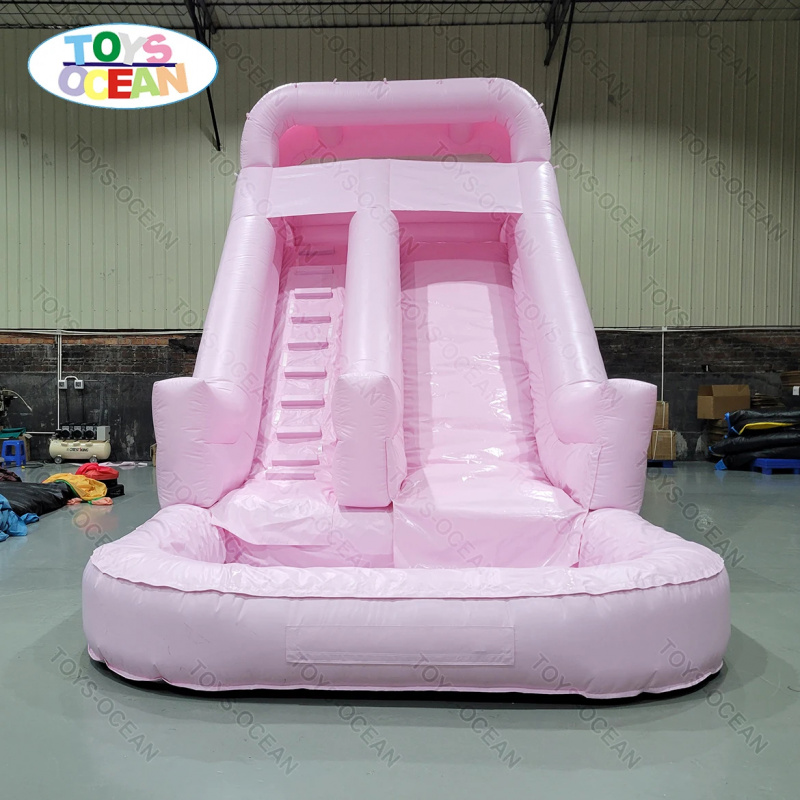 Commercial Grade Pink Double L - Water Slide Inflatable recension och pris