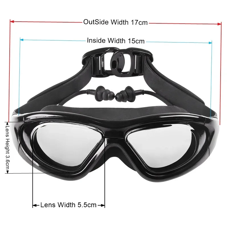 Myopia Swimming Glasses with A - Swim Goggles Anti Fog Uv recension och pris