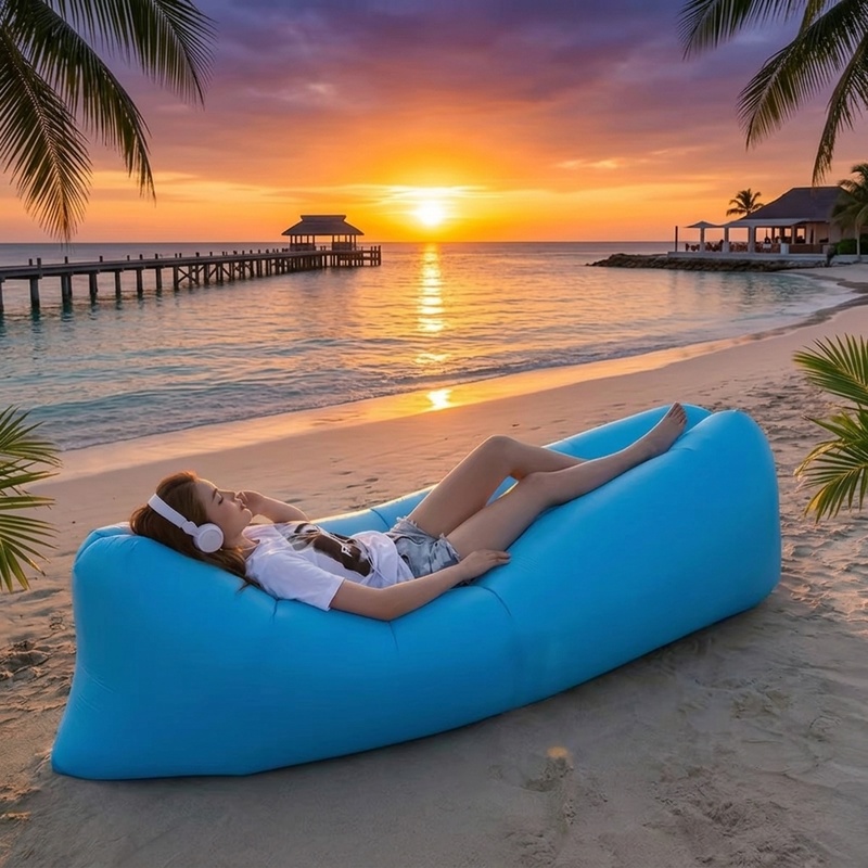 Portable Inflatable Air Sofa,  - Pool Lounger Inflatable recension och pris