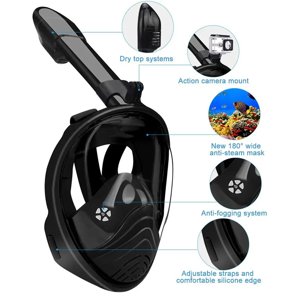 Underwater Snorkeling Full Fac - Snorkel Mask Full Face recension och pris