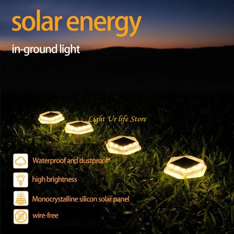63HA Solar Propelled Ground Li - Pool Light Solar Rechargeable recension och pris