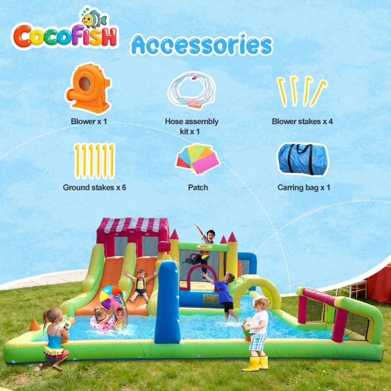 Cocofish Cocofish Backyard Sum - Water Slide Inflatable recension och pris