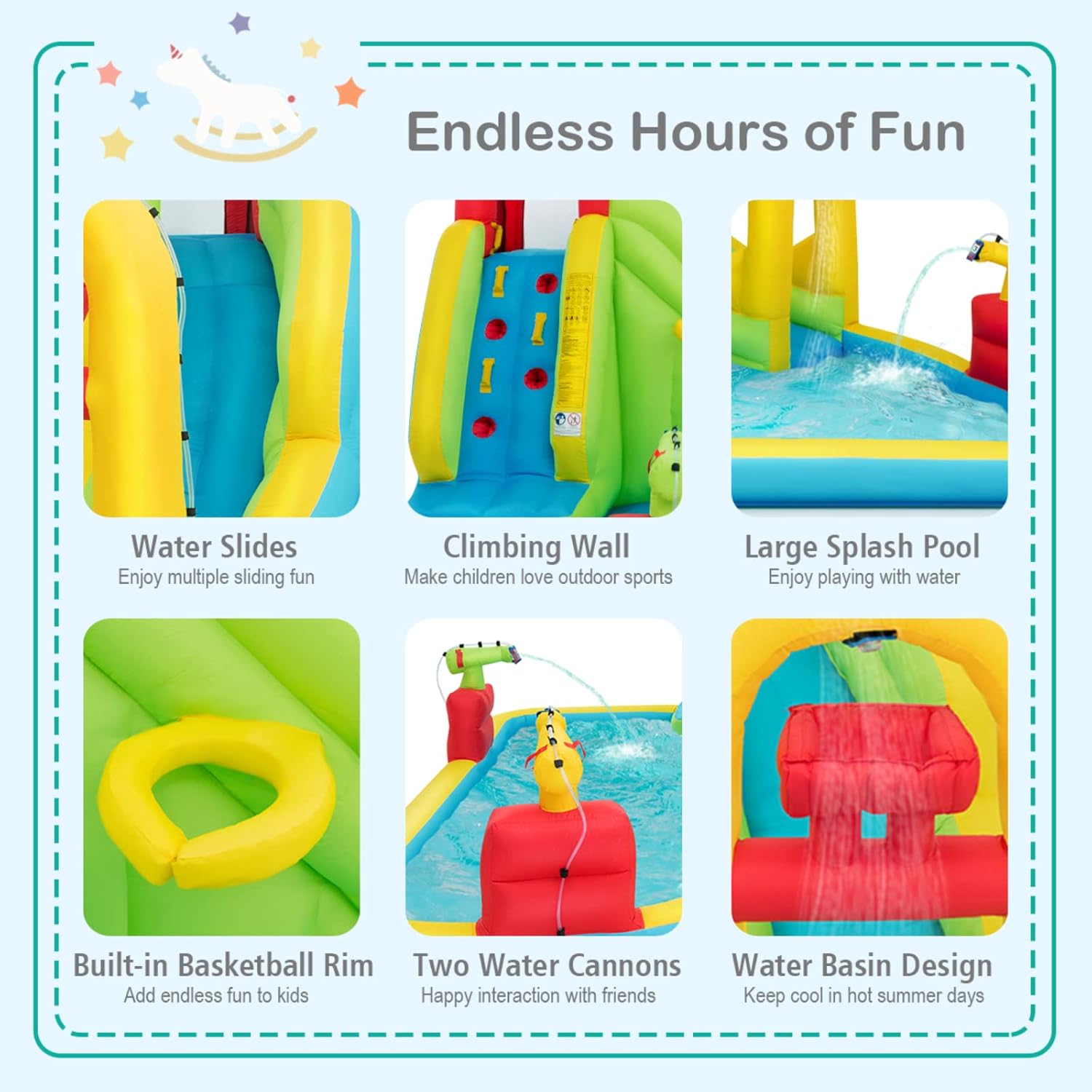 Mega Inflatable Water Park Bou - Water Slide Inflatable recension och pris