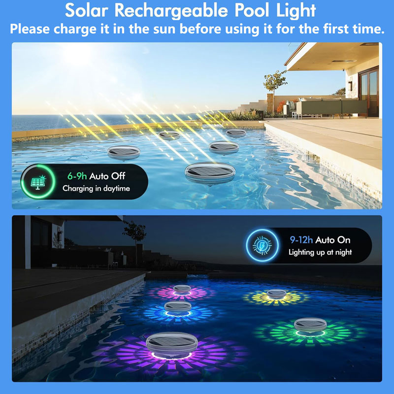 Pool Lights,Solar Rechargeable - Pool Light Solar Rechargeable recension och pris