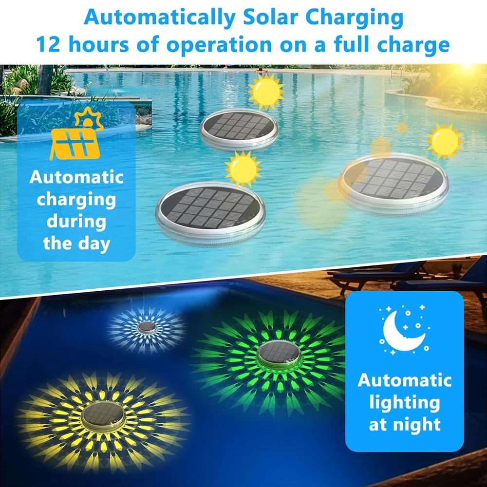 Nice Solar Rechargeable Floati - Pool Light Solar Rechargeable recension och pris
