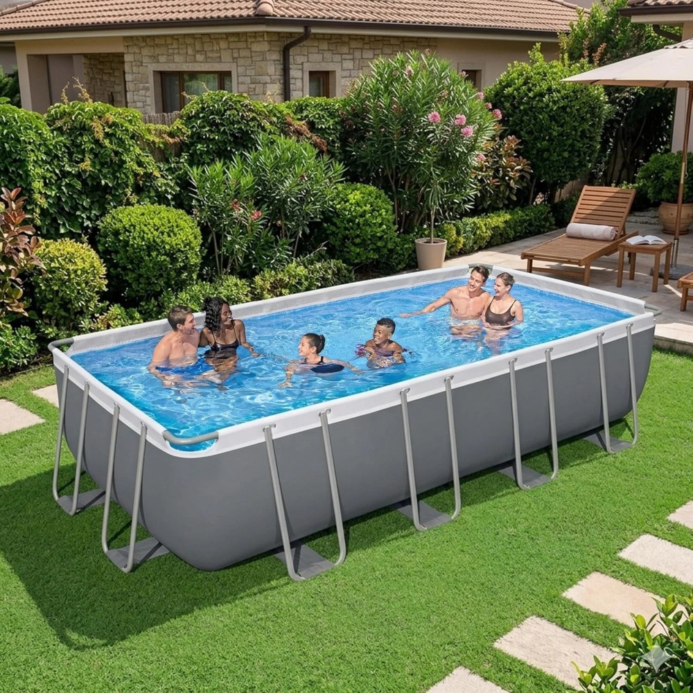 Rectangular Metal Frame Above  - Pool Ladder Above Ground recension och pris
